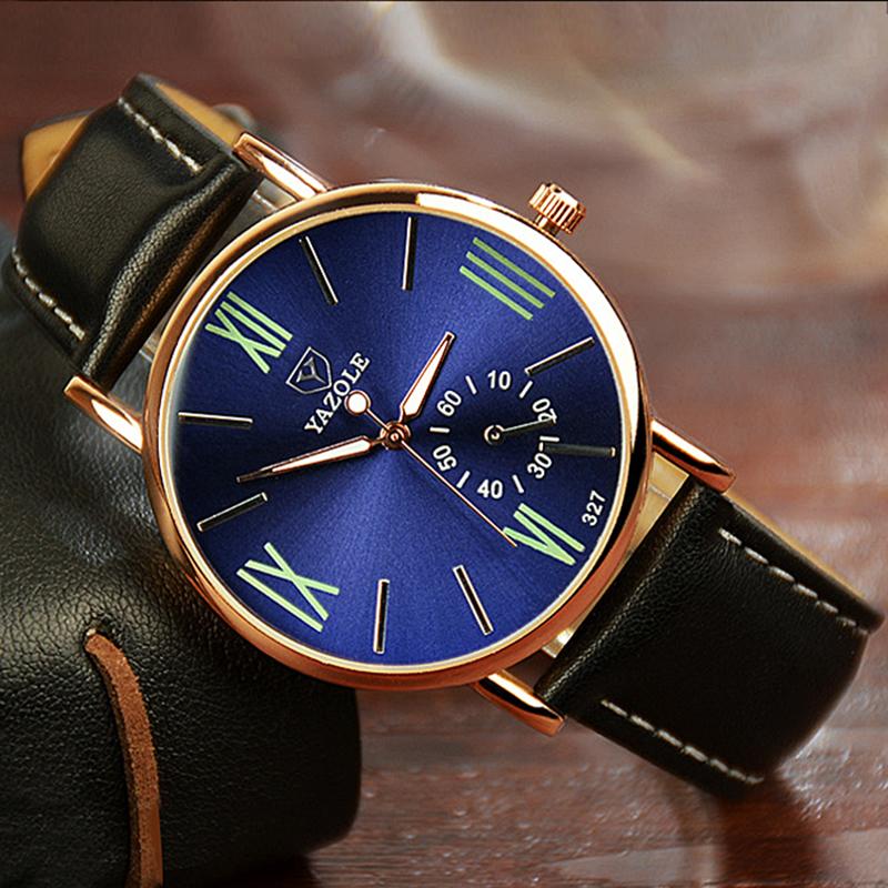 Yazole Watch Fashion Leisure Watches Business Men Luminous Roman Designer Watch