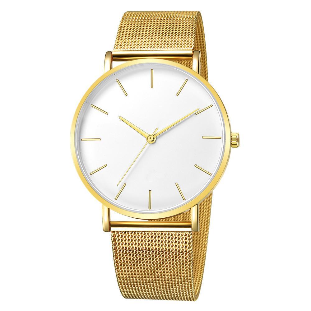 Women Mesh Stainless Steel Wrist Watch