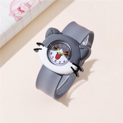 Adorable Children's Cartoon Pattern Quartz Clap Watch