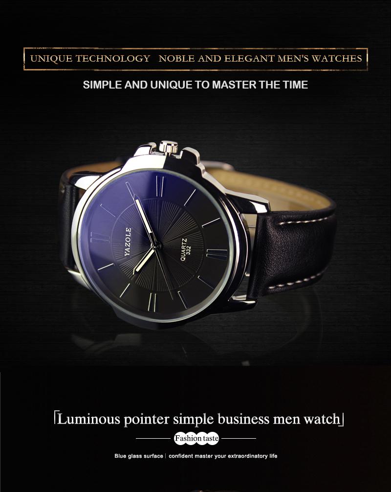 YAZOLE Brand Luxury Men's Business Quartz Wristwatch