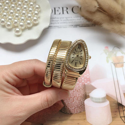 Women Snake Quartz Bangle Watches