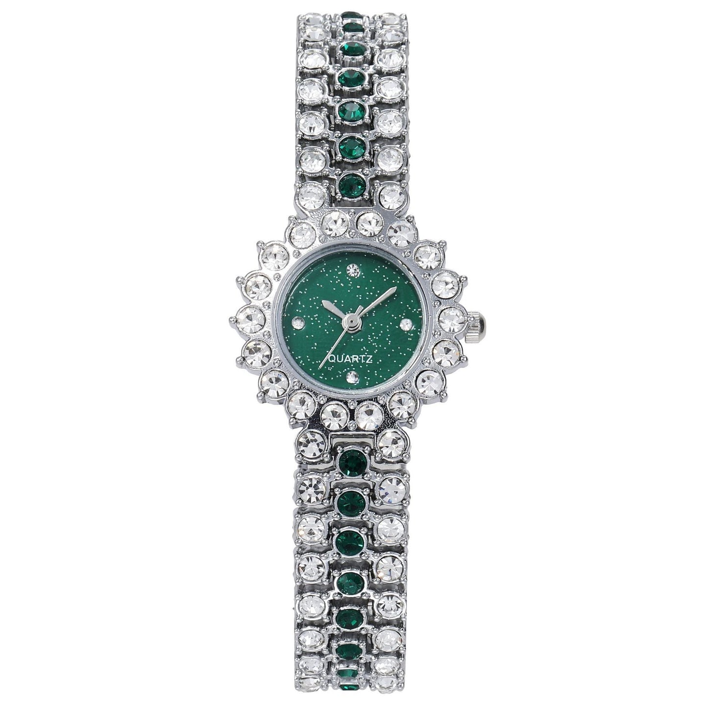 Women Watch Rhinestone Steel Quartz Fashion Wristwatch LLZ13856