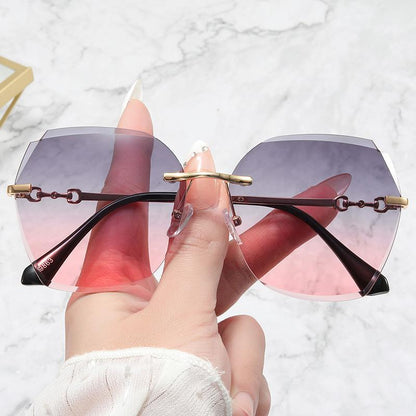 Women Summer Rimless Sunglasses