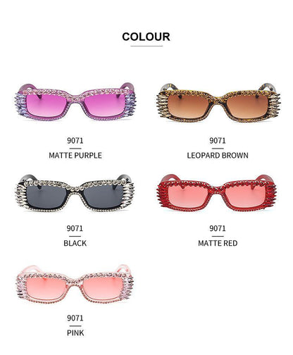 Women's Summer Inlaid Square Sunglasses