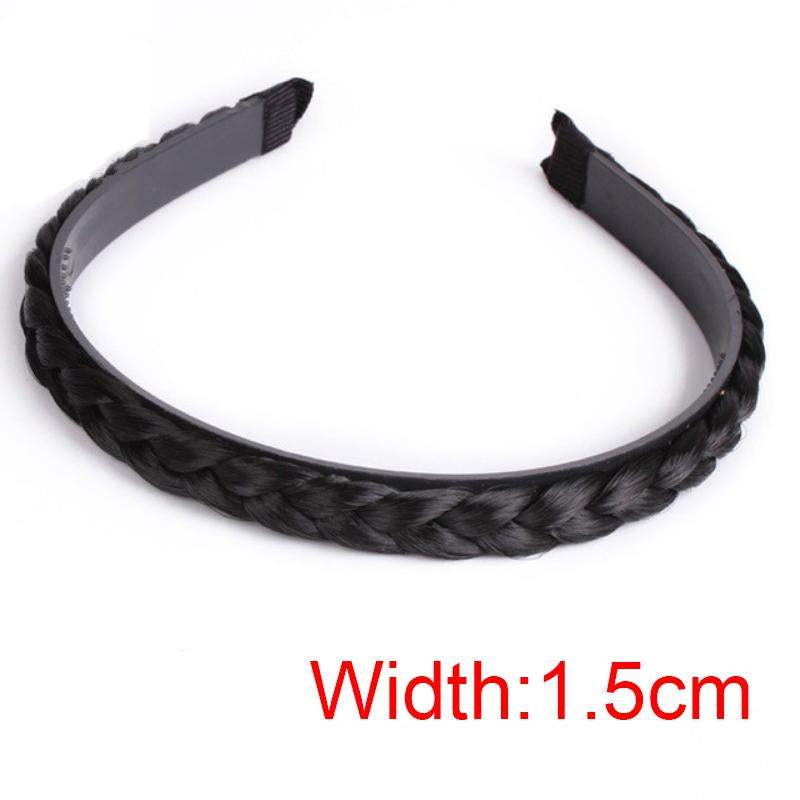 Women Fishbone Braid Lazy Wig Twist Braid Headband