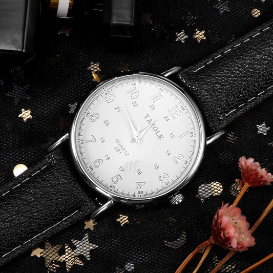 Women's Watch YAZOLE Top Brand Fashion Leather Wrist Watch Dress Designer Clock