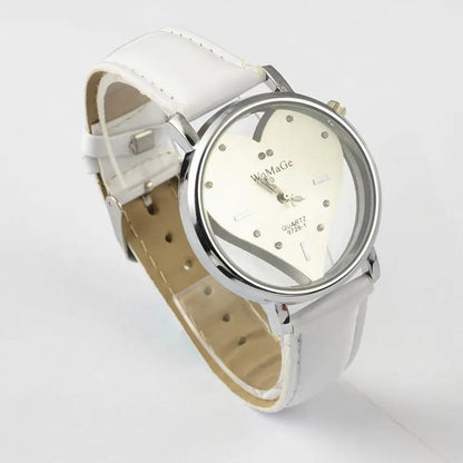 Women Leather Strap LOVE Quartz Watch