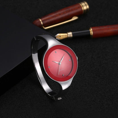 Women Luxury Stainless Steel Bangle Watches Quartz WristWatches