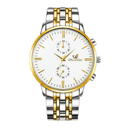 Fashion Men WQuartz Watch Stainless Steel Wristwatch