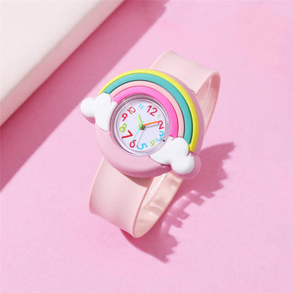 Adorable Children's Cartoon Pattern Quartz Clap Watch