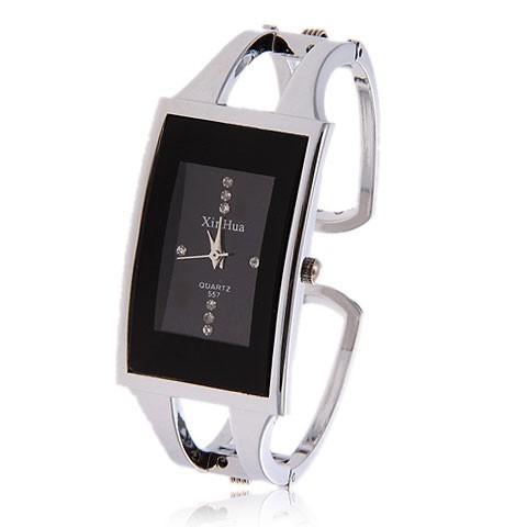 Women Stainless Steel Bangle Watch