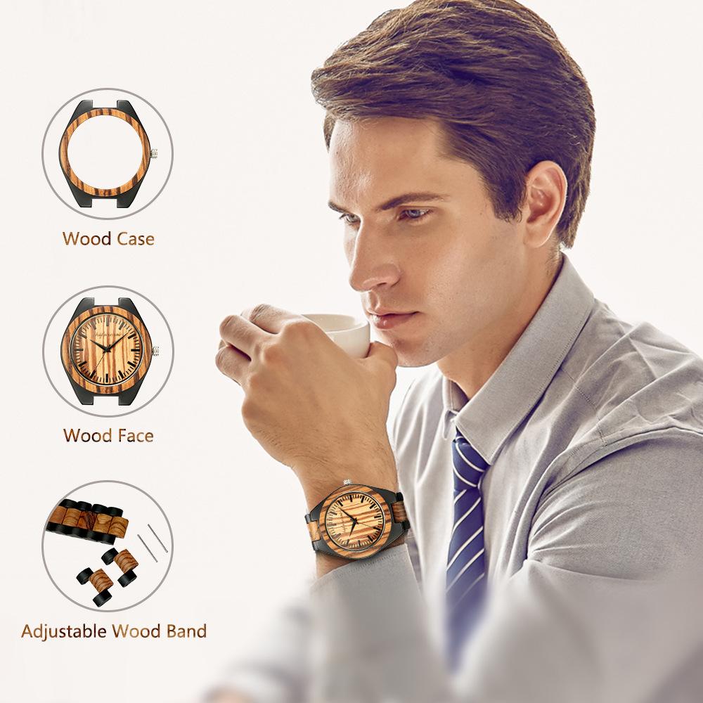 2024 New Classic Men's Fashion Watch Wooden Watch