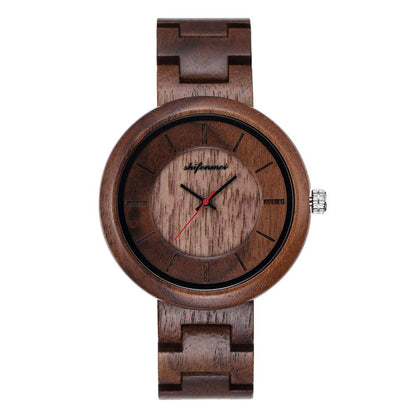 Women's Watch Wooden Green Fashion Quartz Watch