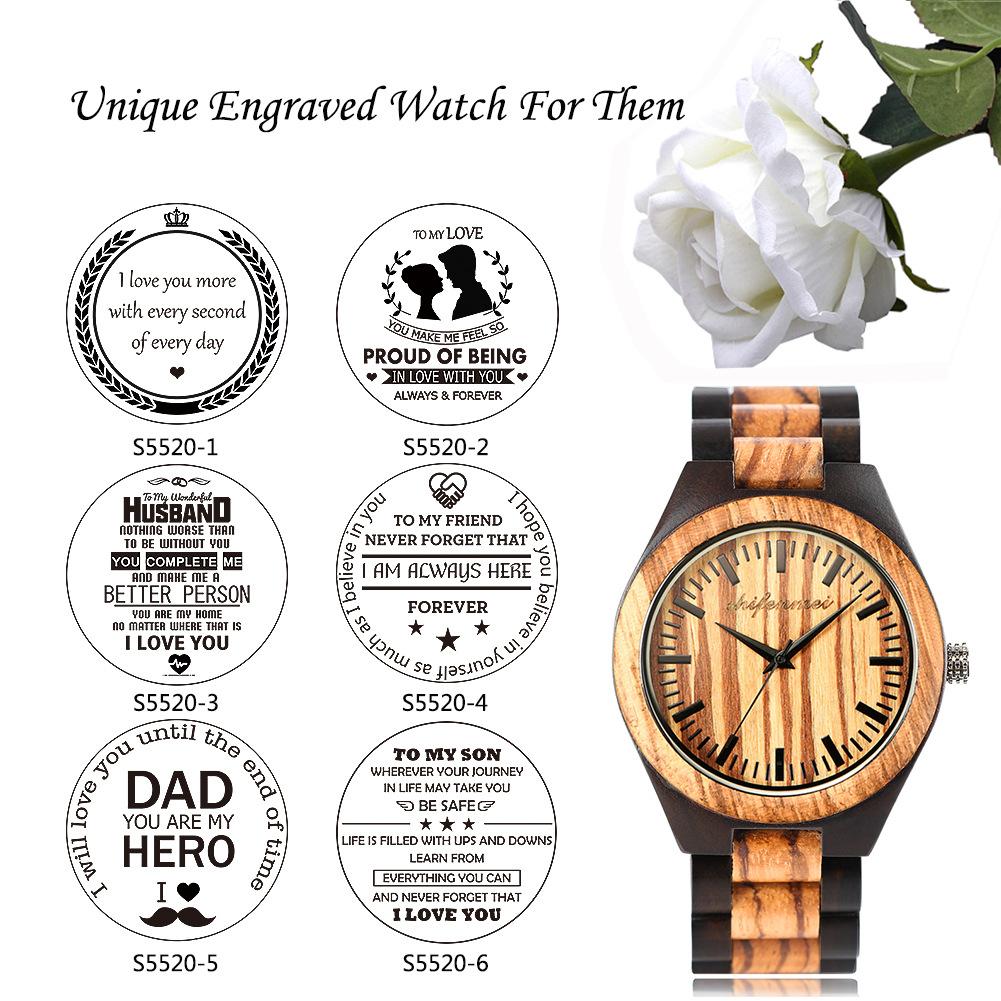 2024 New Classic Men's Fashion Watch Wooden Watch