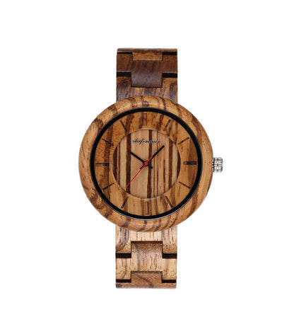 Women's Watch Wooden Green Fashion Quartz Watch