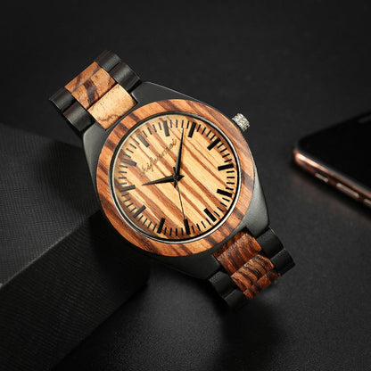 2024 New Classic Men's Fashion Watch Wooden Watch