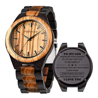 2024 New Classic Men's Fashion Watch Wooden Watch