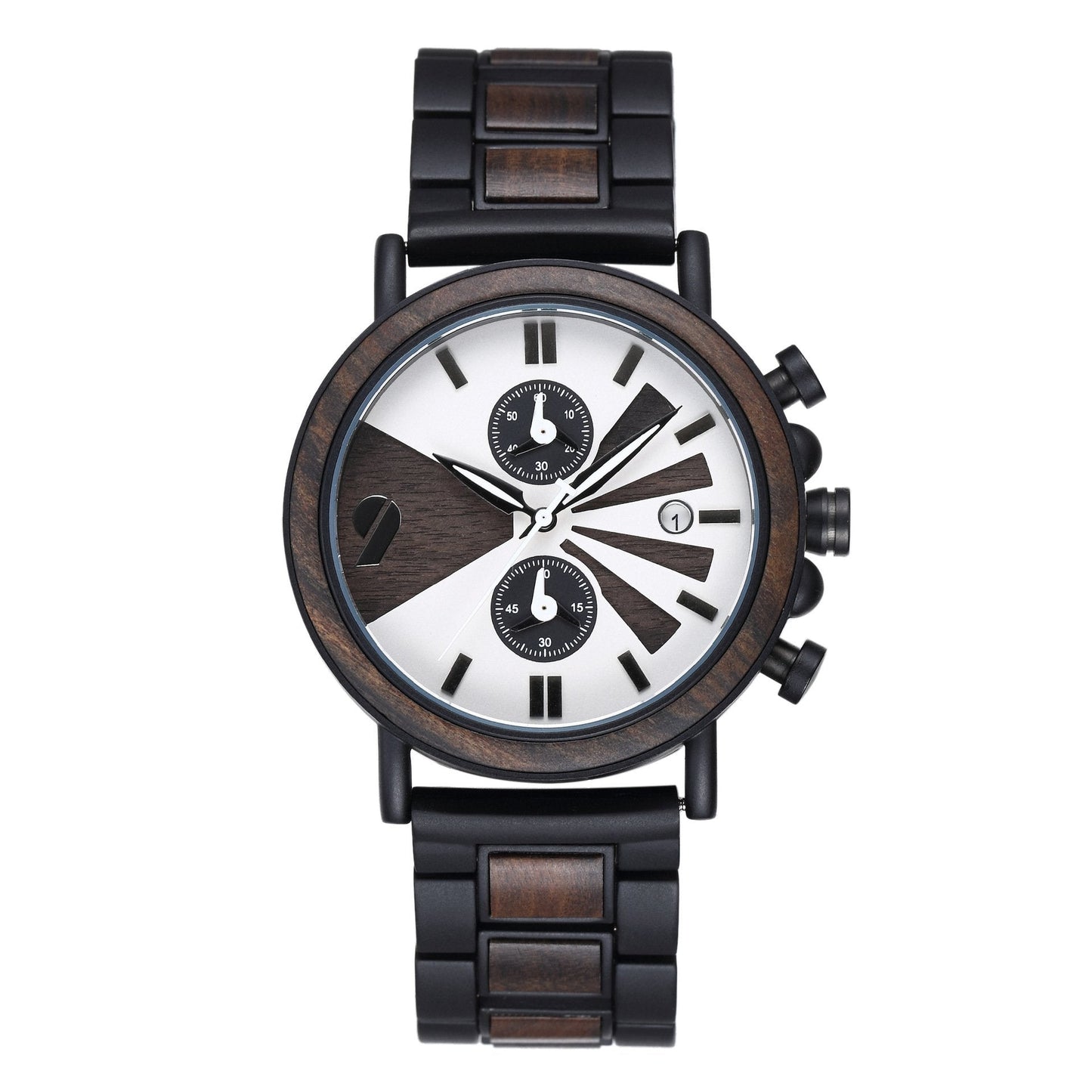 Wood Watch Men's Multifunctional Intermetal Wood Watch Cool Fashion Watch